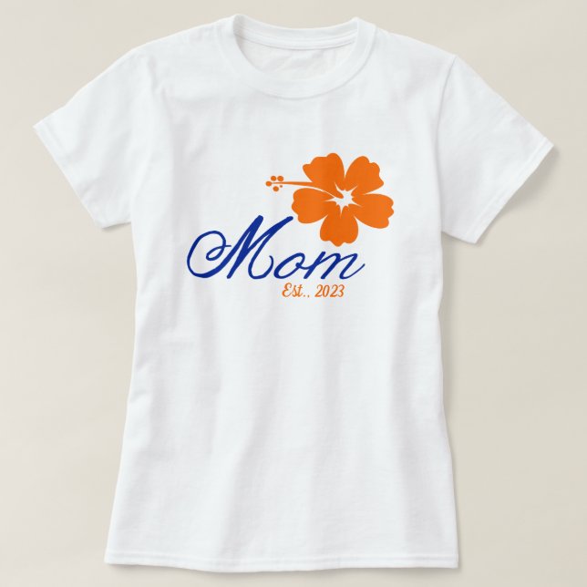Floden Mamma, etablerad Anpassningsbar Mors dag T Shirt (Design framsida)