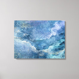 Floden måne och Me Canvas Wrap