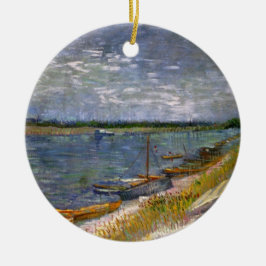 Floden med Rthing Boats av Vincent van Gogh Julgransprydnad Keramik