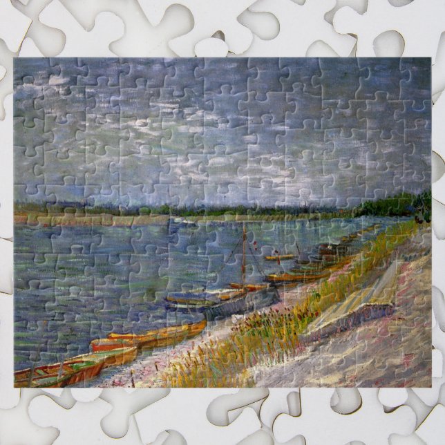 Floden med Rthing Boats av Vincent van Gogh Pussel (Skapare uppladdad)
