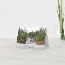 Floden mellan Evergreens - Sympathy Card Kort