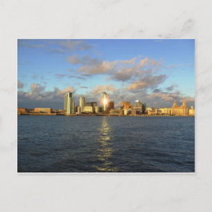 Floden Mersey & Liverpool Waterfront Vykort