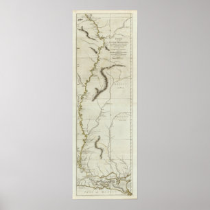 Floden Mississipis lopp Poster