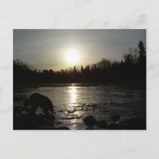 Floden Mississippi - Sunrise-reflektion Vykort