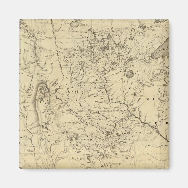 Floden Mississippis hydrografiska avrinningsområde Magnet (Framsidan)