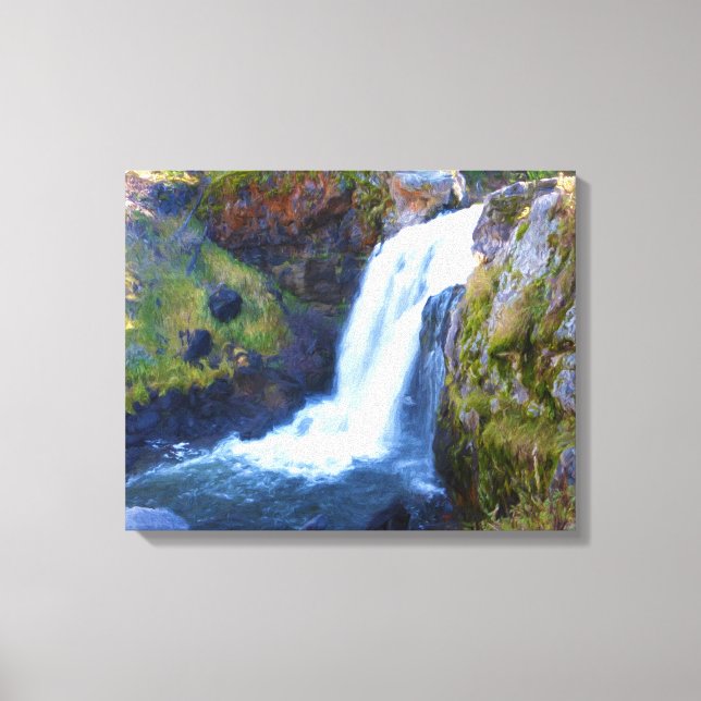 Floden Moose Falls Canvastryck (Framsida)