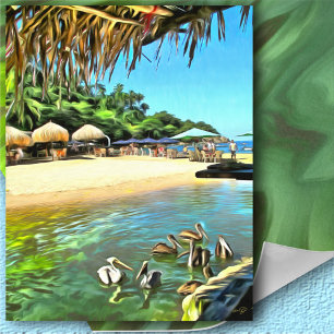 Floden Möts Ocean 0330 Art Print Poster