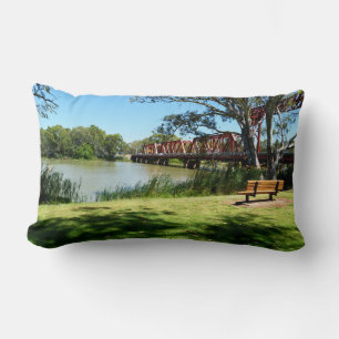 Floden Murray Australia Historic Bridge. Lumbarkudde