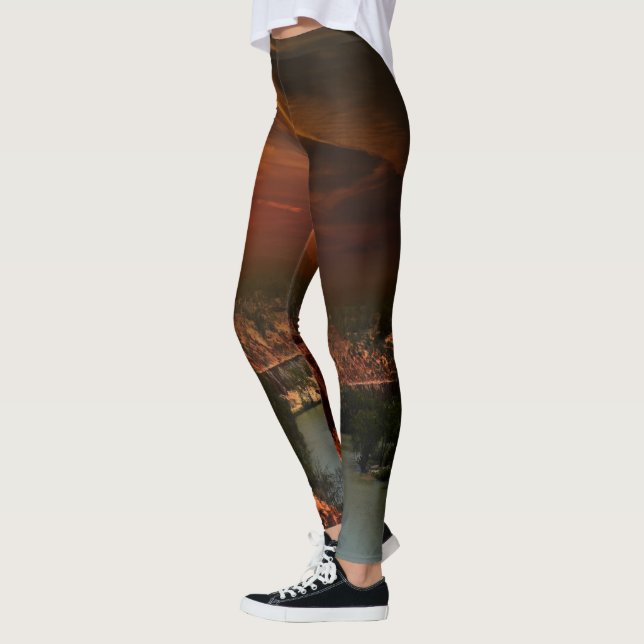 Floden Murray Australia Sunset, Leggings (Vänster)