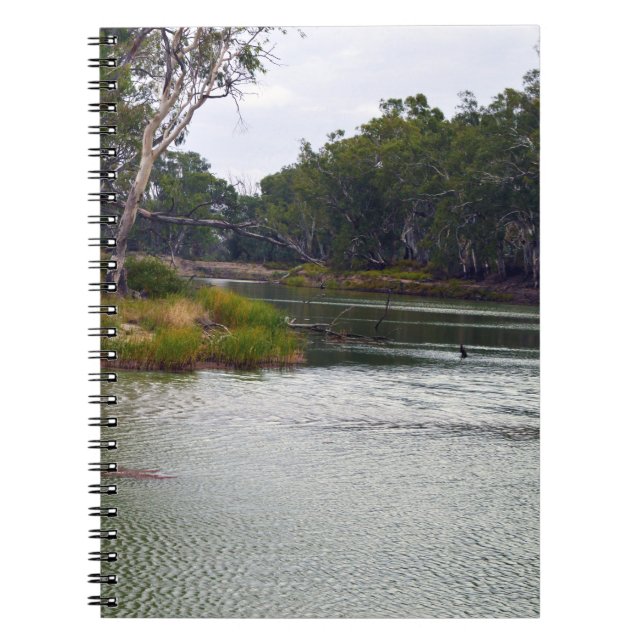 Floden Murray Australia The Bend, Notebook Anteckningsbok (Framsidan)