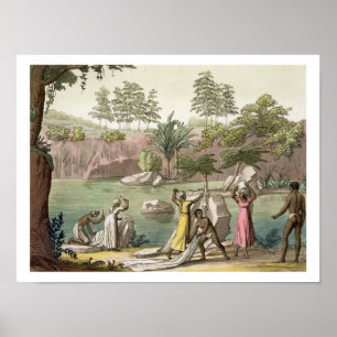 Floden nära San Benedetto, Madagaskar, plats 81 fö Poster