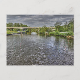 Floden Nene Orton Mere Vykort