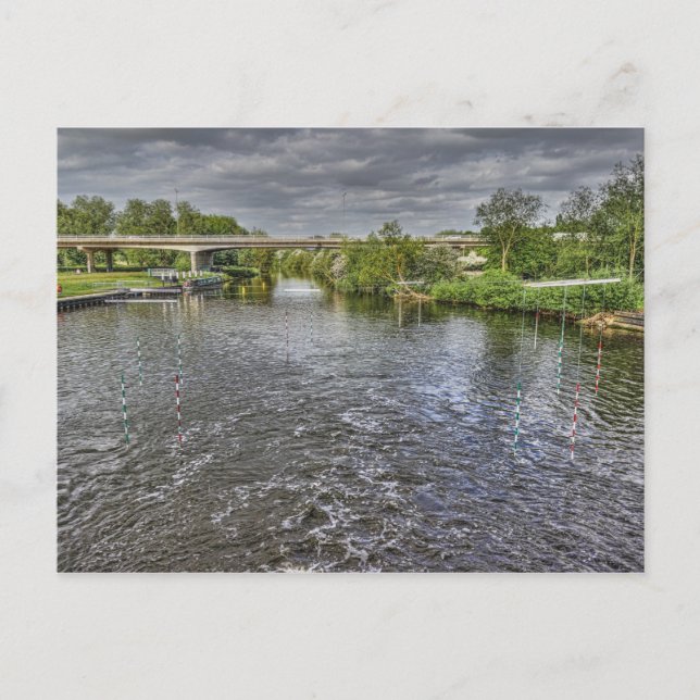 Floden Nene Orton Mere Vykort (Framsida)