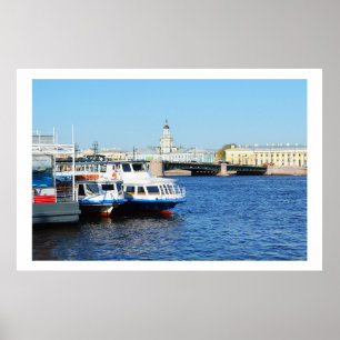 Floden Neva, Sankt Petersburg Poster