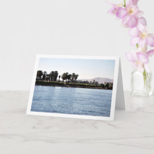 Floden Nile, Luxor, det egyptiska landskapet Kort