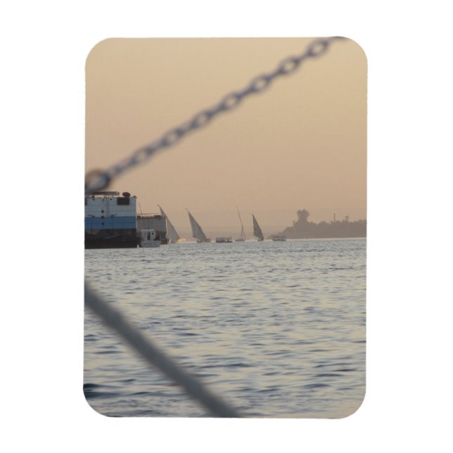 Floden Nile Sunset Flexible Photo Magnet (Vertikal)