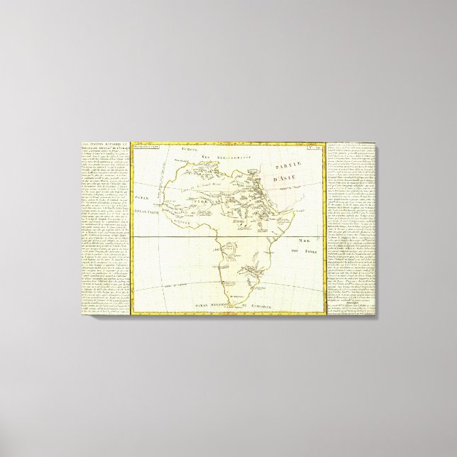 Floden och bergen av Afrika Canvastryck (Framsida)