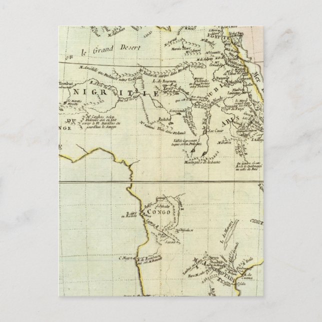 Floden och bergen av Afrika Vykort (Framsida)