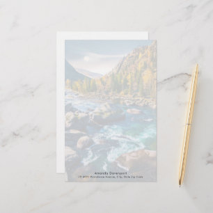 Floden och bergen Scenia Photo Brevpapper