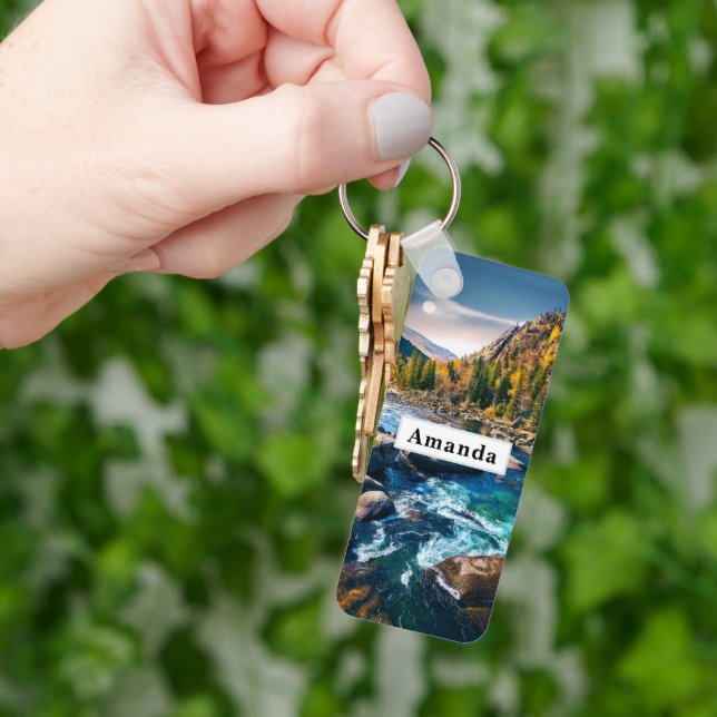 Floden och bergen Scenia Photo Nyckelring (Hand)