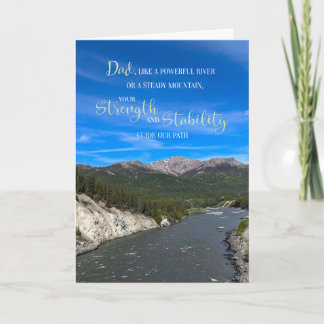 Floden och berget fars dag-Quote Alaska Kort