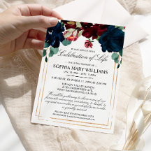 Floden och Burgundy Ro begravning Firande i Life