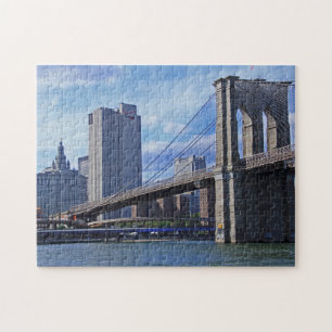 Floden Öster: Brooklyn Bridge & Municipal Byggnad Pussel