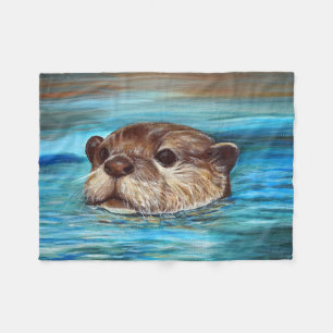 Floden Otter Painting Fleecefilt