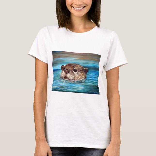 Floden Otter Painting T-shirt (Framsida)