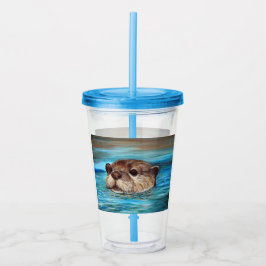 Floden Otter Painting Take Away Mugg