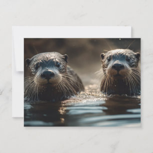 Floden Otters Vykort