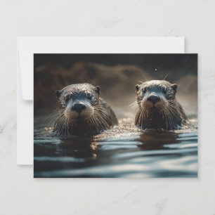 Floden Otters Vykort