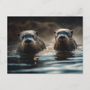Floden Otters Vykort
