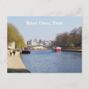 Floden Ouse, York Vykort