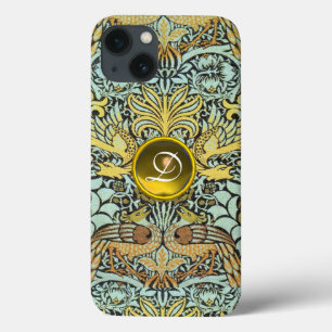 FLÖDEN, PEACOCKS OCH DRAGONER GULT GEM MONOGRAM