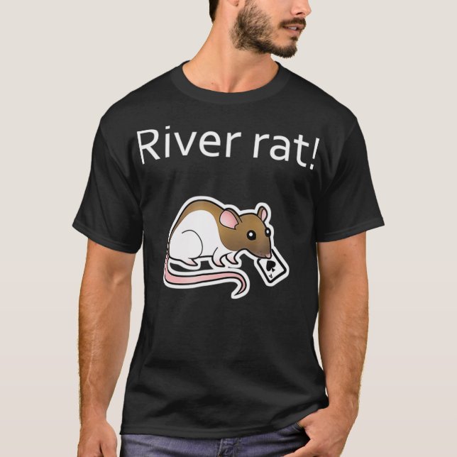Floden råtta Poker  T Shirt (Framsida)