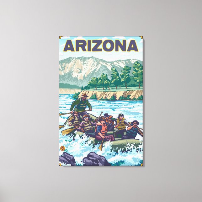 Floden RawingArizona Canvastryck (Framsida)