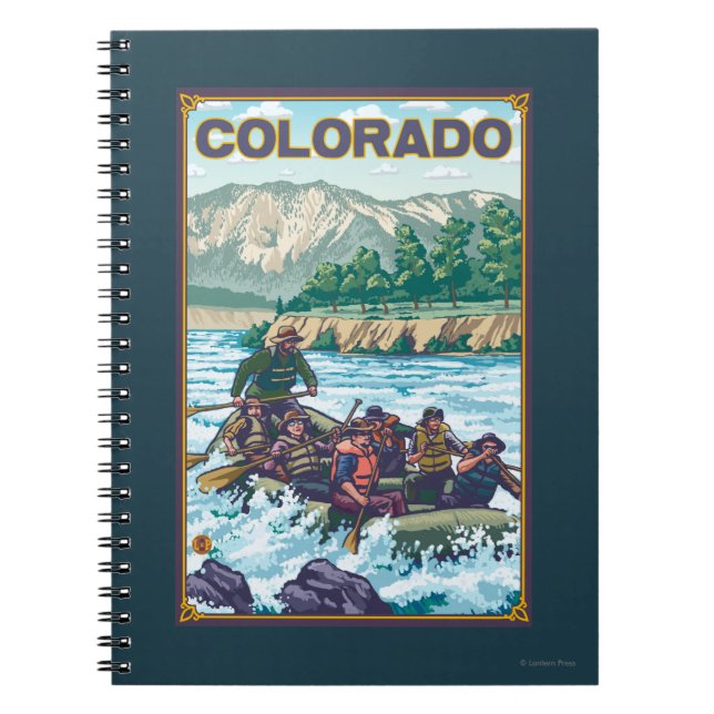 Floden RawingColorado Anteckningsbok Med Spiral (Framsidan)