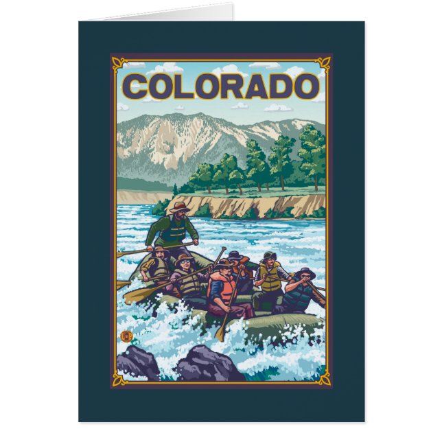 Floden RawingColorado Hälsningskort (Framsidan)