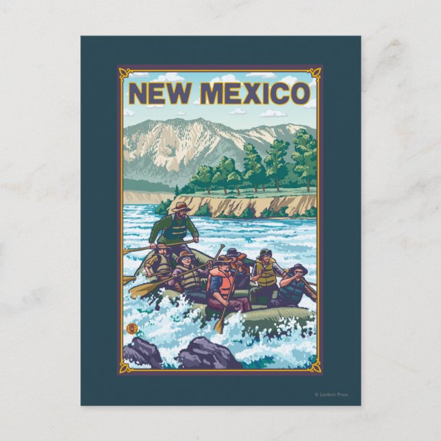 Floden RawingNew Mexico Vykort (Framsida)