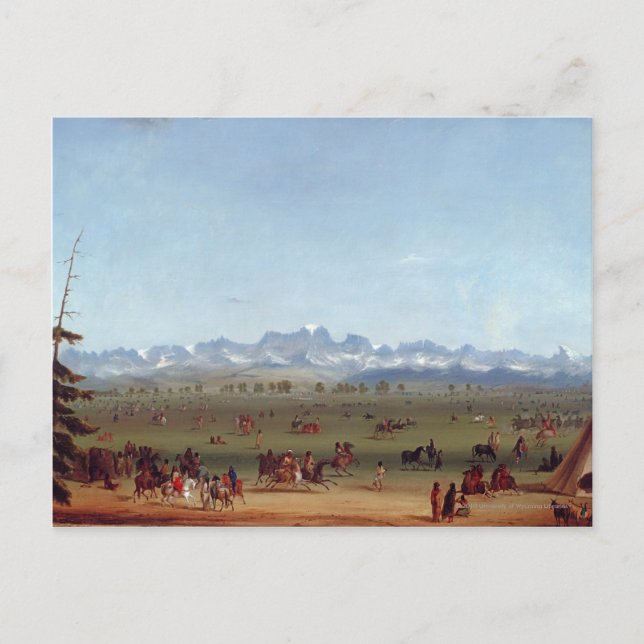 Floden Rendezvous nära Grönten Vykort (Framsida)