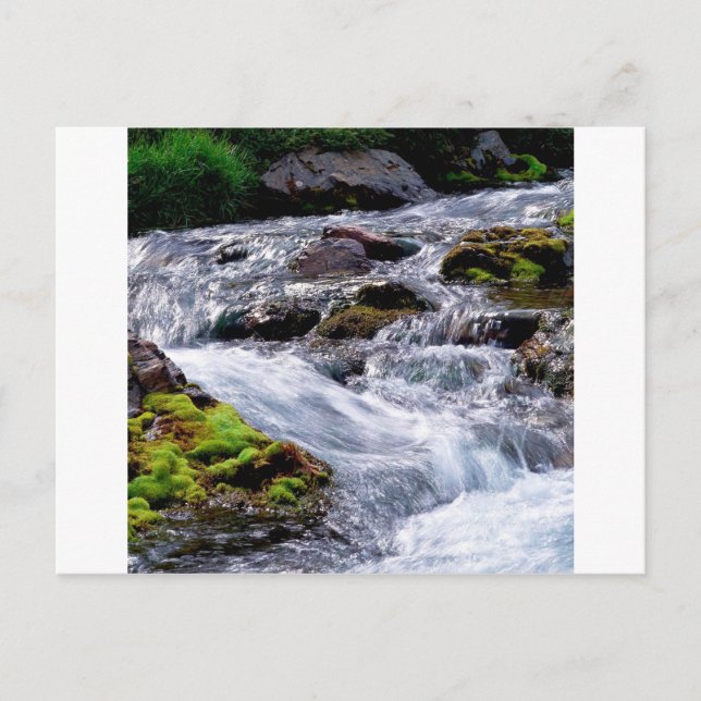 Floden Rushing Georgia Vykort (Framsida)