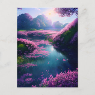 Floden Sakura Petals Vykort