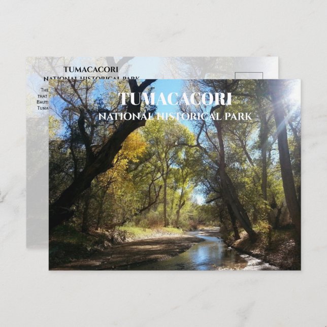 Floden Santa Cruz, Juan Bautista de Anza Trail, AZ Vykort (Fram/baksida)