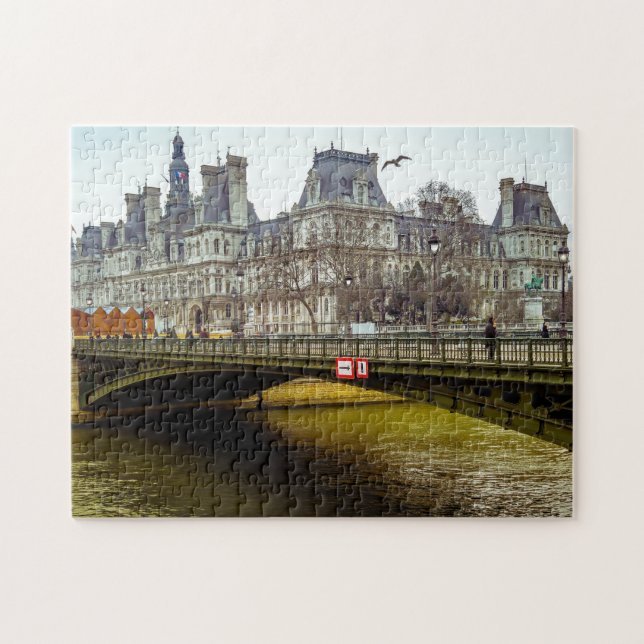 Floden Seine Paris. Pussel (Horisontell)