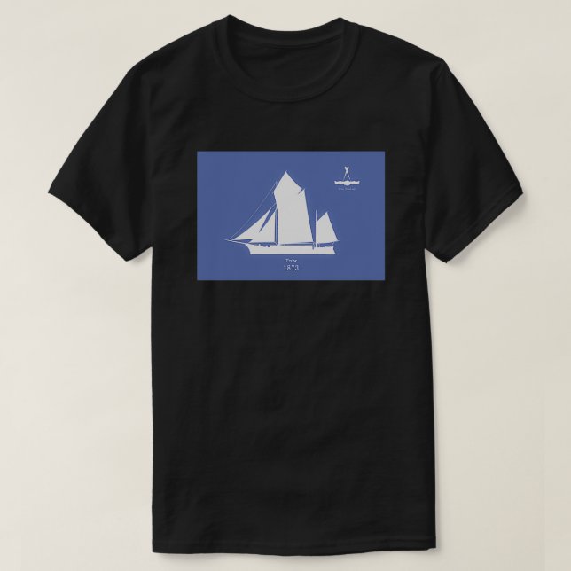 Floden Severn Trow på blå 1 T Shirt (Design framsida)
