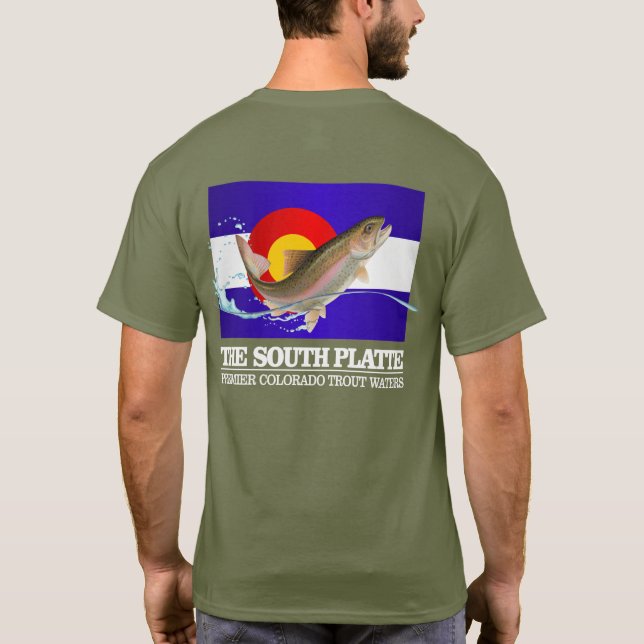 Floden South Platte (Premier Trout Vatten) T Shirt (Baksida)
