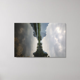 Floden springa genom Ming Shi Byn 1 Canvastryck