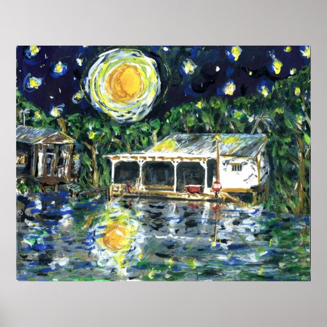 Floden Starry Night Camp Poster (Framsidan)