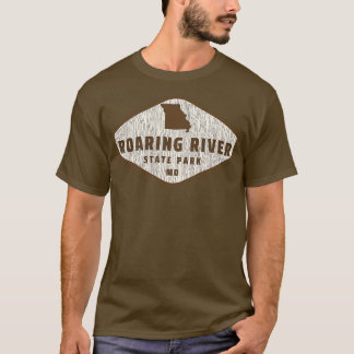 Floden State Park Missouri Träd Log Struktur T Shirt
